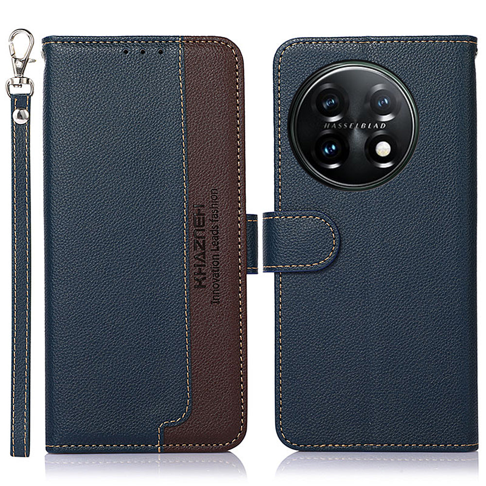 KHAZNEH For OnePlus 11 5G Litchi Texture TPU PU Leather Phone Case RFID Blocking Flip Stand Wallet Cover KHAZNEH For OnePlus 11 5G Litchi Texture TPU PU Leather Phone Case RFID Blocking Flip Stand Wallet Cover